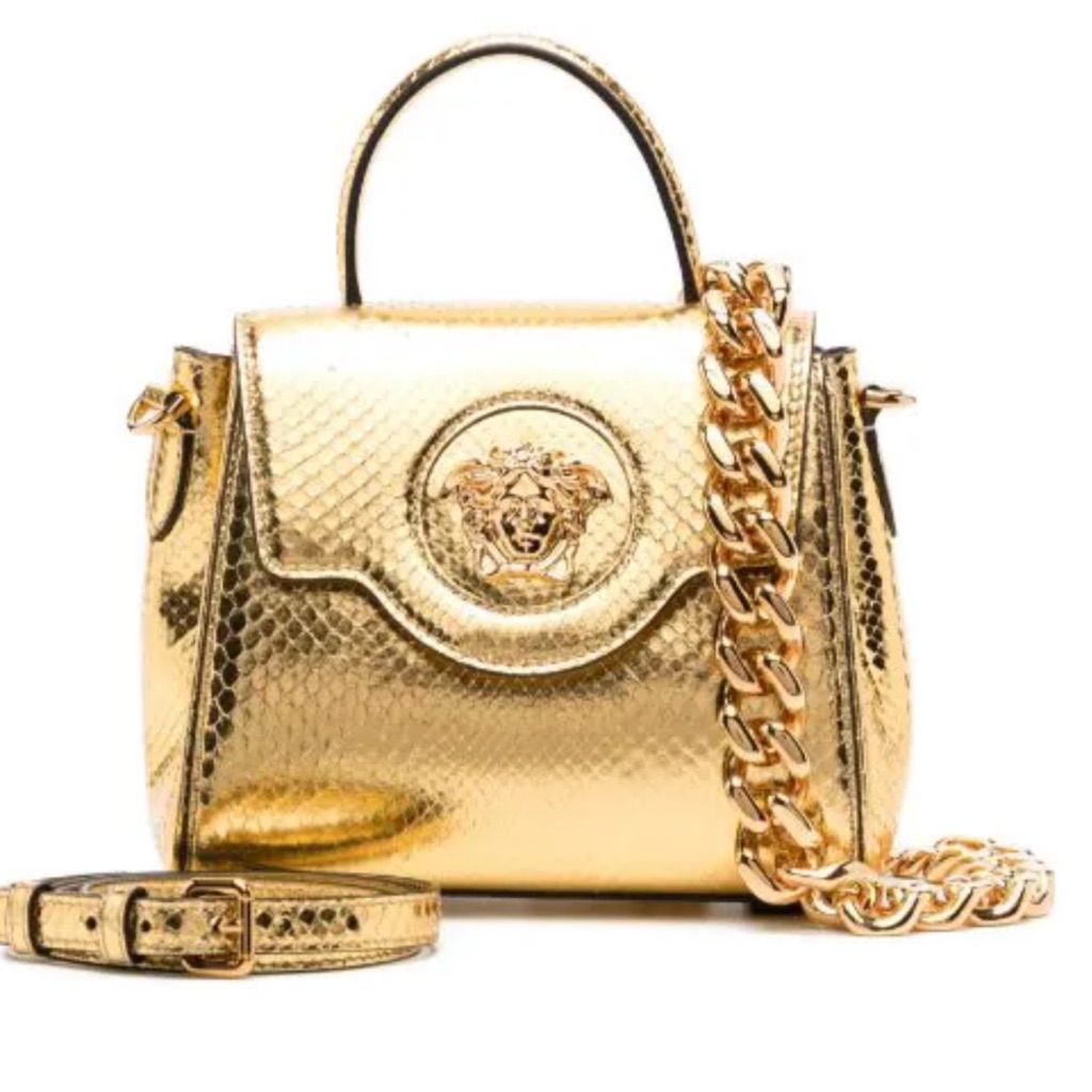 Versace Top Handle Good Python Bag